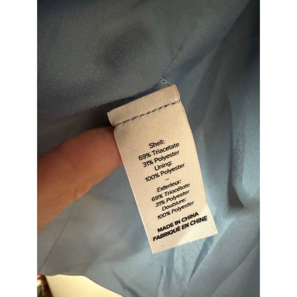 Cinq a Sept La Petit Khloe Blazer Sz 6 Blue Stonewash Crepe GREAT! - Picture 6 of 6